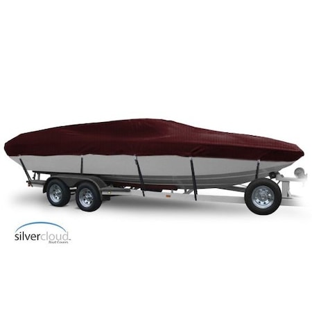 Eevelle Boat Cover DECK BOAT Low Rails Inboard Fits 30ft 6in L up to 102in W Burgundy SCDEK30102-BRG